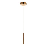 Flute 1-Light LED Pendant by ET2 - 1 Inch, Rose Gold