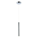 Flute 1-Light LED Pendant by ET2 - 4.75 Inch, Polished Chrome