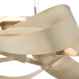 Flux LED Pendant Large detail in Soft Gold, by Hubbardton Forge