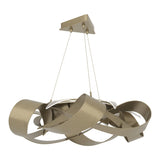 Flux LED Pendant Large in Soft Gold by Hubbardton Forge