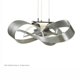 Flux LED Pendant Small, shown in Sterling, by Hubbardton Forge