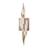Flux Wall Sconce, shown in Soft Gold, by Hubbardton Forge