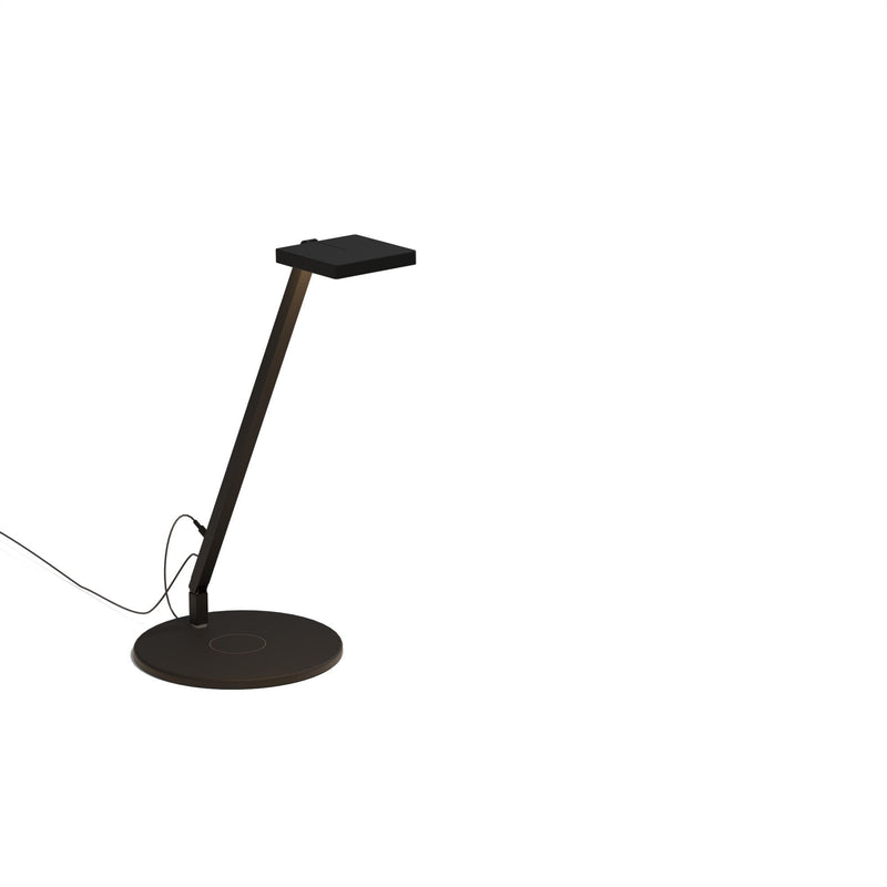 Focaccia Solo Desk Lamp By Koncept, Finish: Matte Black, Mount Option: Charhing Base