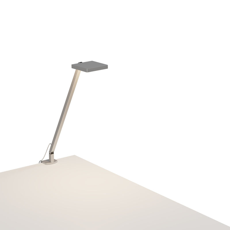 Focaccia Solo Desk Lamp By Koncept, Finish: Silver, Mount Option: Clamp