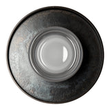 Focal Wall/Ceiling Light Large, shown in Dark Smoke, Clear Steel, by Hubbardton Forge
