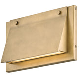 Fold Extra Small Wall Mount Lantern Heritage Brass By Hinkley - Side View2