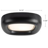 Black Folio Flush Mount by Kuzco Lighting