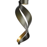 Folio Mini Pendant, shown in Dark Smoke, by Hubbardton Forge