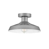 Forge Small Flush Mount - Antique Brushed Aluminum - by Hinkley