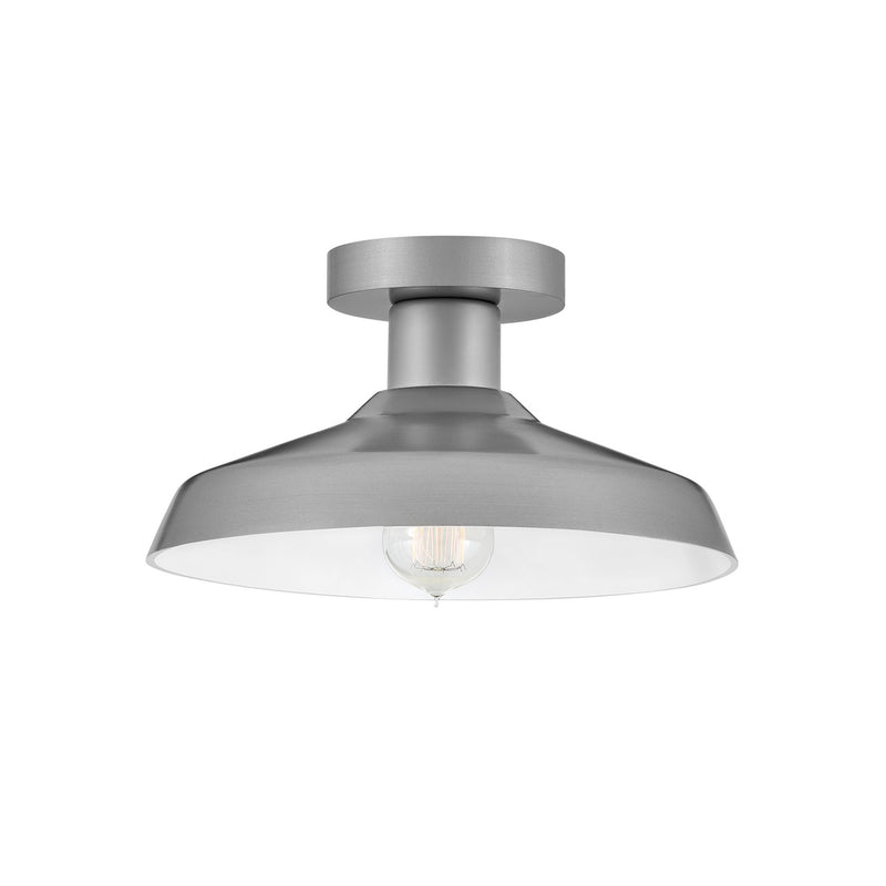 Forge Small Flush Mount - Antique Brushed Aluminum - by Hinkley