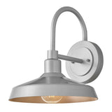 Forge Wall Mount Barn Light - Medium Narrow, Antique Brushed Aluminum