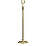 Forged Leaves and Vase Floor Lamp in Modern Brass by Hubbardton Forge