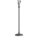 Forged Leaves and Vase Floor Lamp in Natural Iron by Hubbardton Forge
