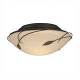 Forged Leaves Flush Mount in Natural Iron by Hubbardton Forge