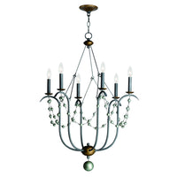 Formosa Chandelier Golden Noir by Maxim Lighting