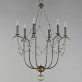 Formosa Chandelier Golden Noir by Maxim Lighting