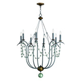 Formosa Chandelier Golden Noir by Maxim Lighting