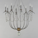 Formosa Chandelier Golden Noir by Maxim Lighting