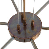 Fossa 6 Arm Chandelier - Antique Brass