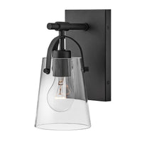 Foster Medium Sconce - Black - by Hinkley