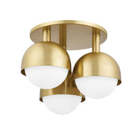 Foster Semi Flush - Aged Brass by Hudson Valley
