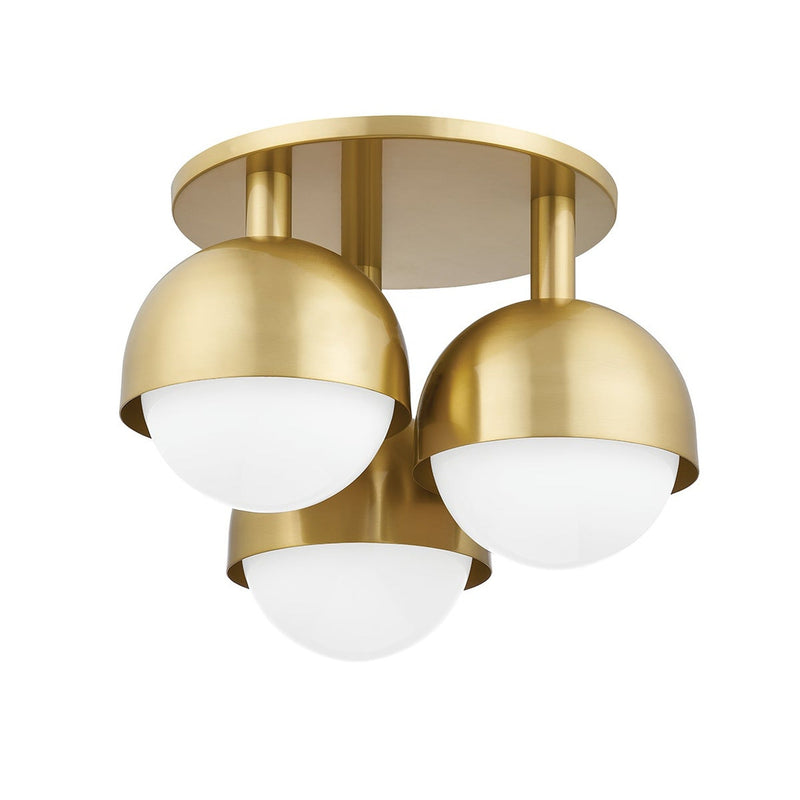 Foster Semi Flush - Aged Brass by Hudson Valley