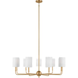 Foxdale Chandelier — 36", Satin Brass