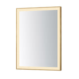 Framed 30x36 LED Mirror - 3CCT by ET2 - 24" x 32" Gold