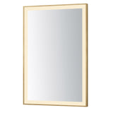Framed 30x36 LED Mirror - 3CCT by ET2 - 24" x 36" Gold