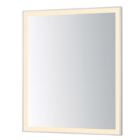 Framed 30x36 LED Mirror - 3CCT by ET2 - 30" x 36" Satin Nickel
