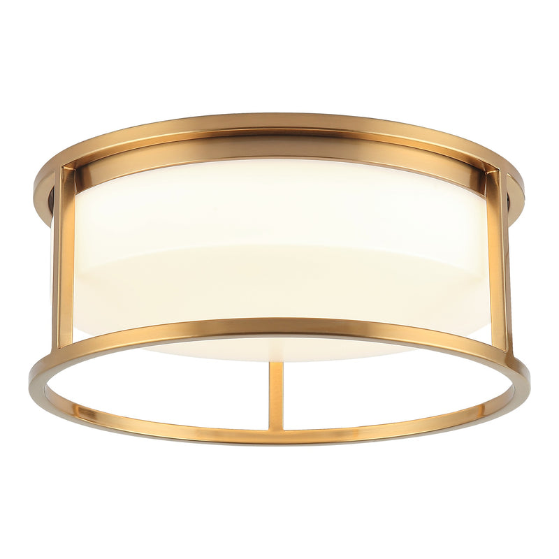 Framerton Ceiling Mount 12 Inch Aged Gold Brass