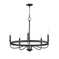 Frankie Chandelier Black by Maxim Lighting