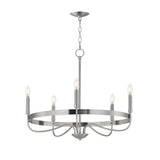 Frankie Chandelier Satin Nickel by Maxim Lighting