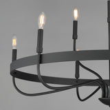 Frankie Chandelier Black by Maxim Lighting