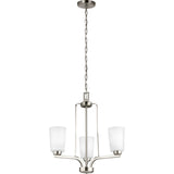 Franport Chandelier — 20 Inch, Brushed Nickel