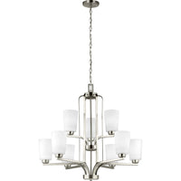 Franport Chandelier — 30 Inch, Brushed Nickel