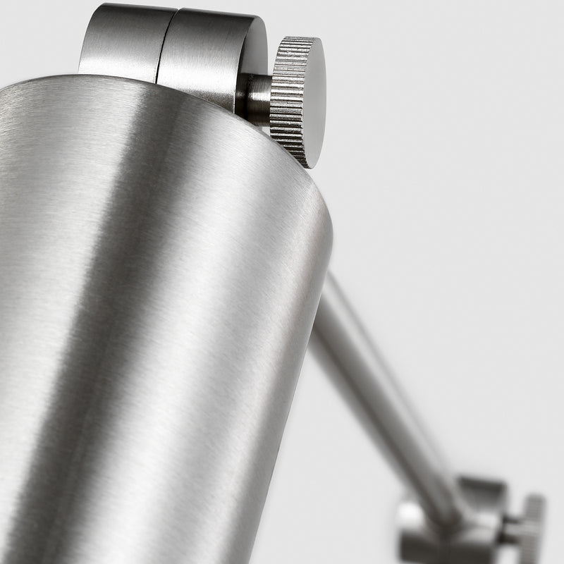 Frasar Arm Wall Sconce Large Brushed Nickel By Visual Comfort Studio  - Detailed View1