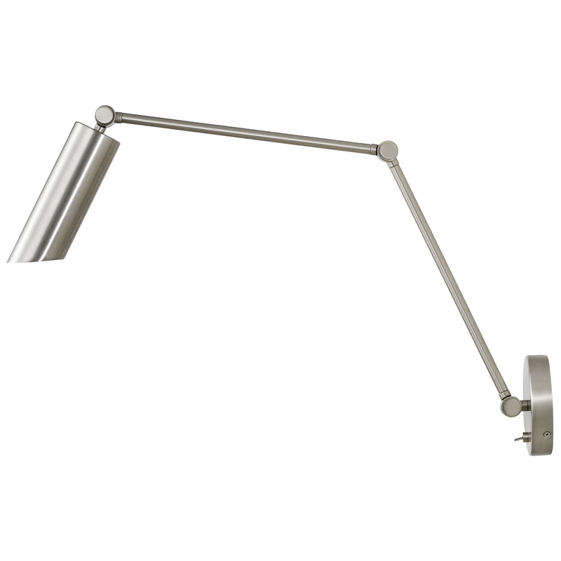 Frasar Arm Wall Sconce Large Brushed Nickel By Visual Comfort Studio  - Side View1
