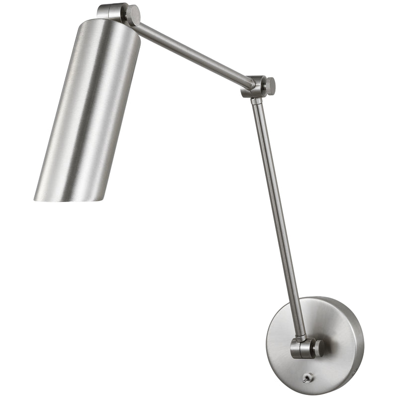 Frasar Arm Wall Sconce Large Brushed Nickel By Visual Comfort Studio - Side View