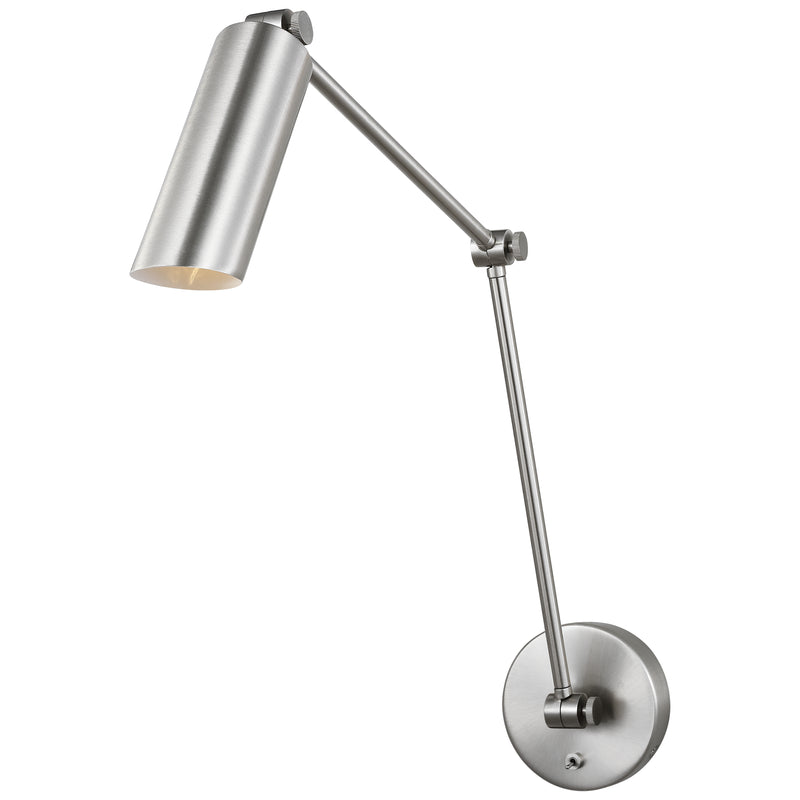 Frasar Arm Wall Sconce Large Brushed Nickel By Visual Comfort Studio 