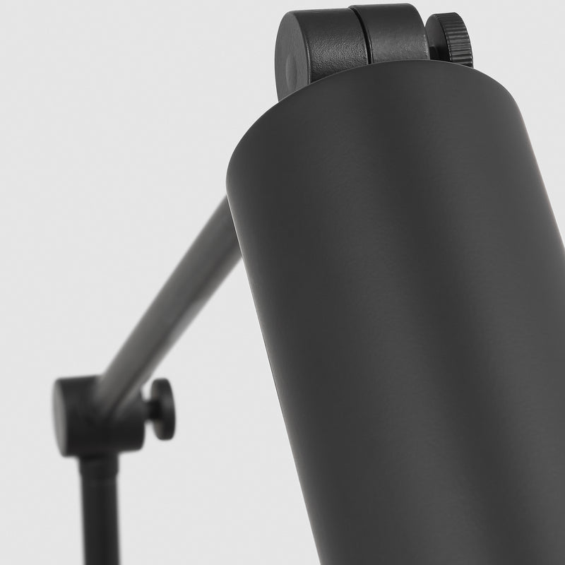 Frasar Arm Wall Sconce Large Midnight Black By Visual Comfort Studio  - Detailed View1