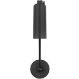 Frasar Arm Wall Sconce Large Midnight Black By Visual Comfort Studio  - Front View