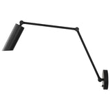 Frasar Arm Wall Sconce Large Midnight Black By Visual Comfort Studio - Side View1