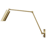 Frasar Arm Wall Sconce Large Satin Brass By Visual Comfort Studio - Side View1