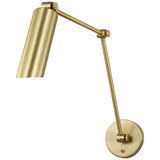 Frasar Arm Wall Sconce Large Satin Brass By Visual Comfort Studio - Side View