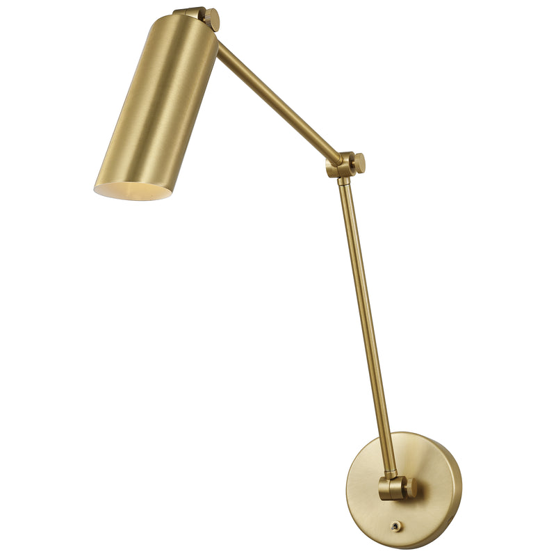 Frasar Arm Wall Sconce Large Satin Brass By Visual Comfort Studio 