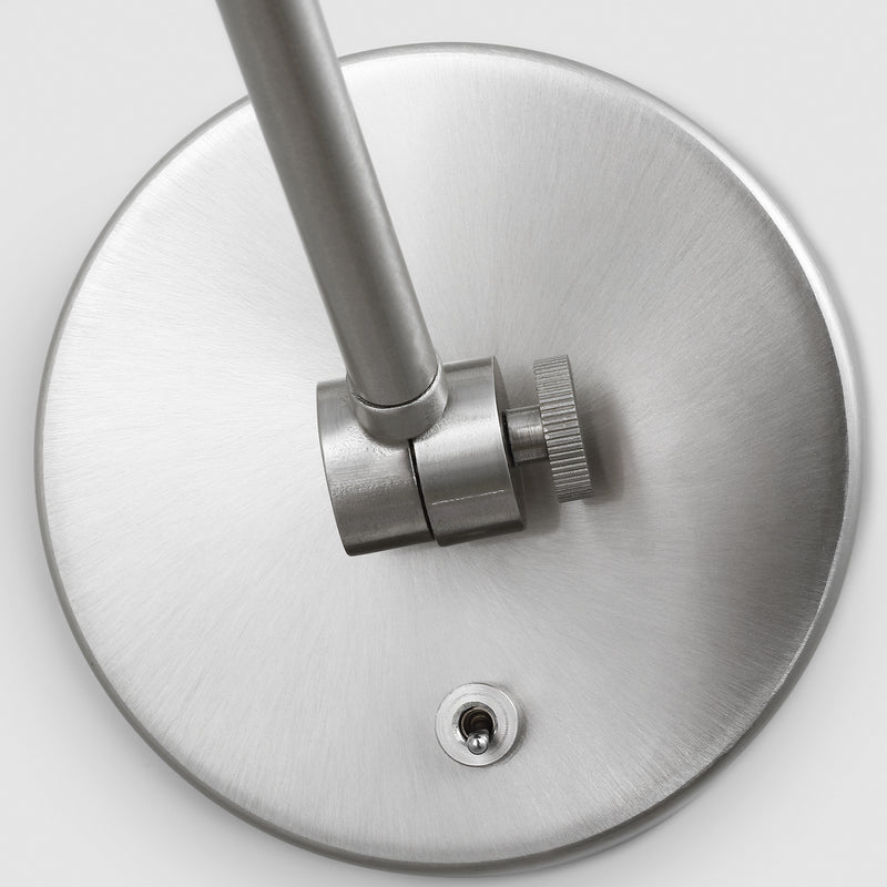 Frasar Arm Wall Sconce Medium Brushed Nickel By Visual Comfort Studio - Detaield View1