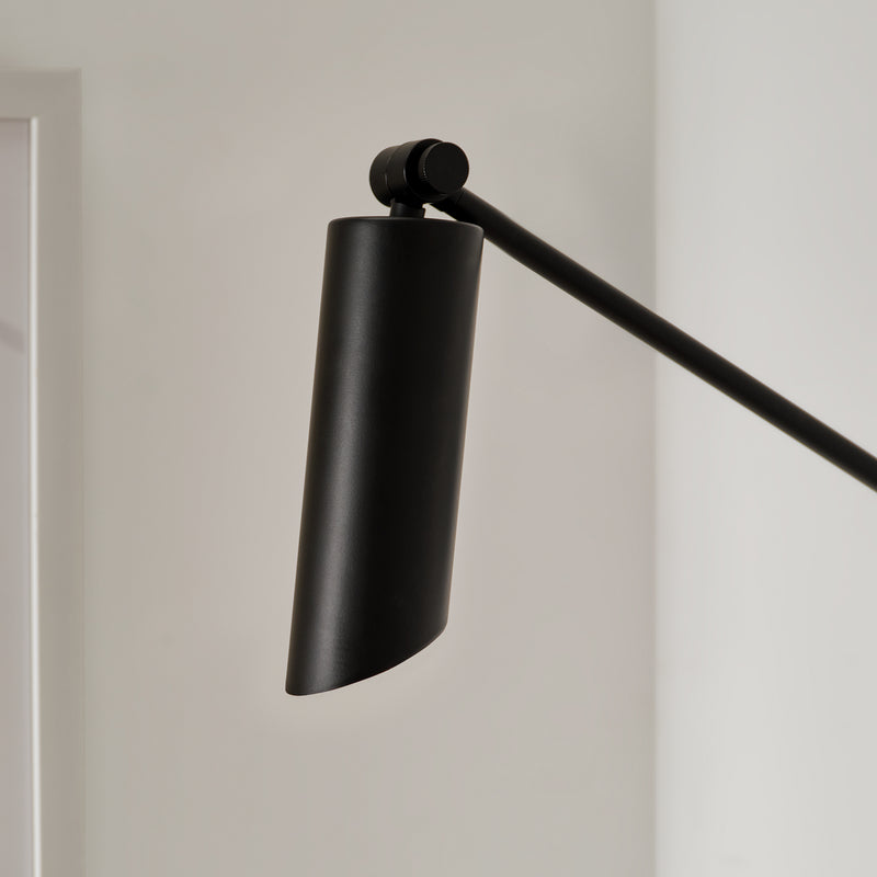Frasar Arm Wall Sconce Medium Midnight Black By Visual Comfort Studio - Lifestyle View1