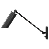 Frasar Arm Wall Sconce Medium Midnight Black By Visual Comfort Studio - Side View1