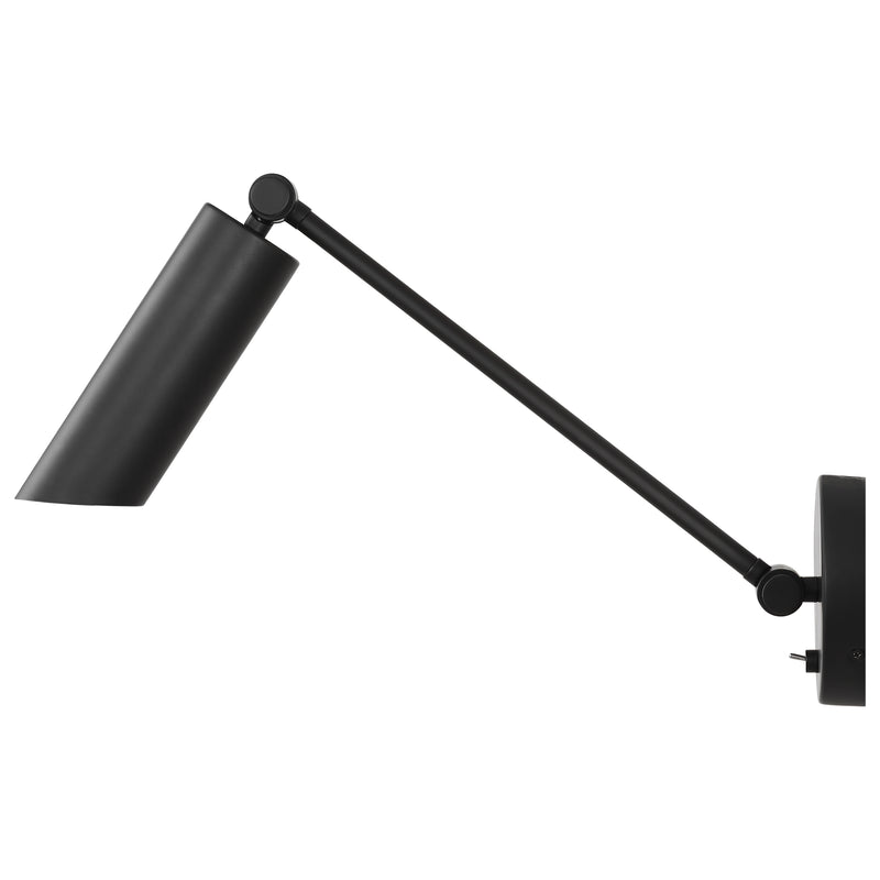 Frasar Arm Wall Sconce Medium Midnight Black By Visual Comfort Studio - Side View1